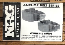NRG Anchor Belt 51011 51044 51411 Owners / User Manual Original 