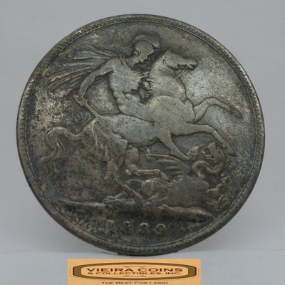 1889 Great Britain Silver 1 Crown - #C57162NQ