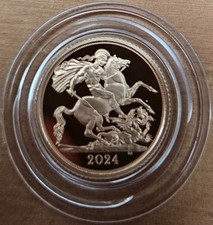 2024 Proof Half Sovereign 22ct 3.99 gram gold