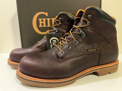 Chippewa Colville 6'' Briar Oiled Brown Leather WATERPROOF INSULATED Boots WIDE