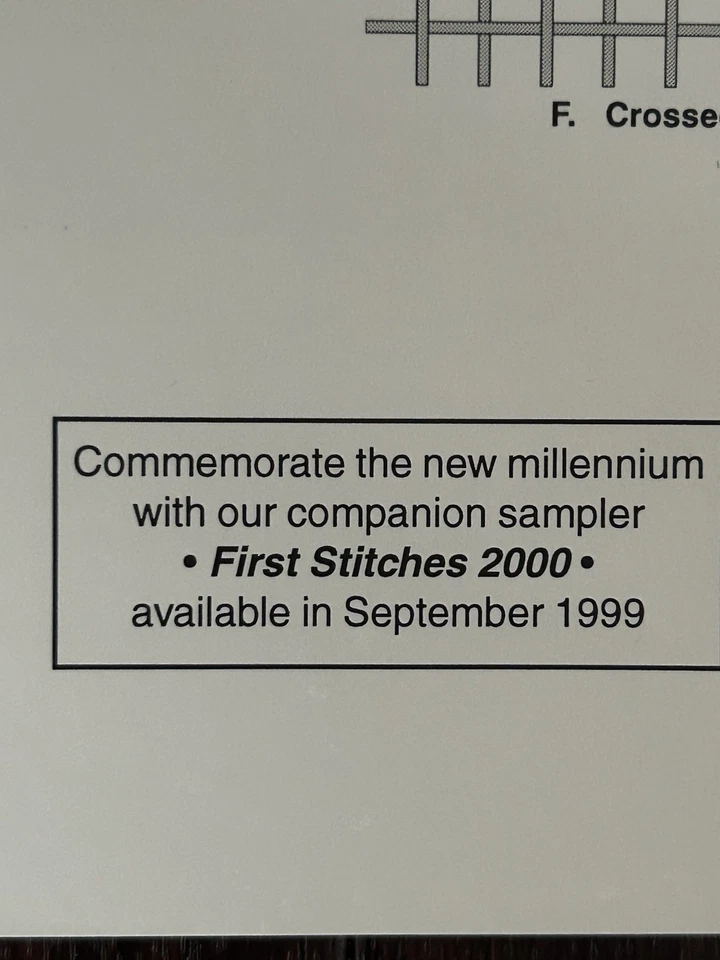 Just Nan Last Stitches 1999 Counted Cross Stitch Pattern Sampler - Image 3 of 3