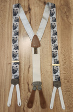 Trafalgar Calvin Curtis Bear Bull Wall St Braces Suspenders Leather Stock Market