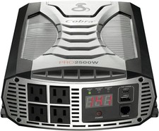 Cobra PRO 2500W Power Inverter Car Charger 4 Outlets