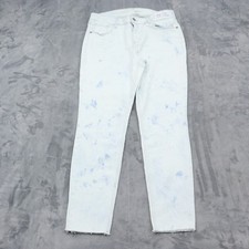 Old Navy Pants Womens 12 Light Blue Rock Star Mid Rise Casual Super Skinny Jeans