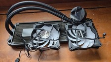 MSI Liquid CPU Cooler Black Dual 120mm Fans Radiator 4-Pin Power Connection