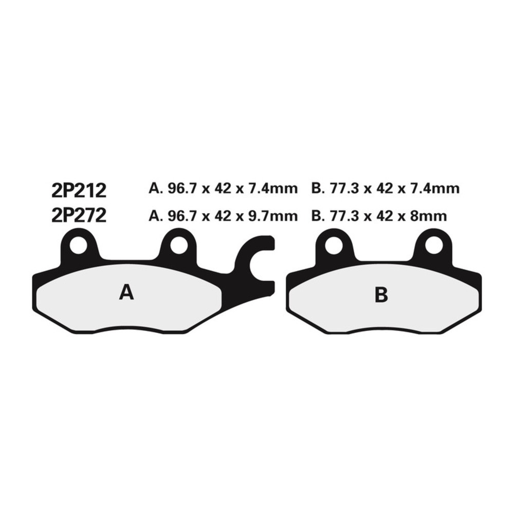 Set Pills Of Brake NISSIN 2p212ns Tra. xtz750 89 for Moto Spare Parts