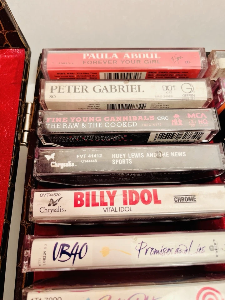 30 Original Cassette Tapes in Faux Alligator Case 80's 90's Vintage Soundtracks - Image 4 of 4