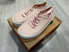 Mini Melissa Street Jelly Lace Up Low Sneakers Shoes US 1 EU 32 girls pink white
