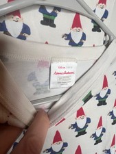 Hanna Andersson Size 150 U.S. 12  - Holiday Gnomes  Long Johns PJs pajamas