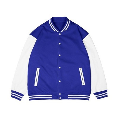 Men's Two Tone Snap Button Varsity Classic College Sports Letterman Jacket