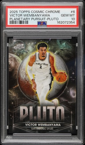 Victor Wembanyama [Pluto] #PPP-6 2025 Topps Cosmic Chrome Planetary Pursuit card
