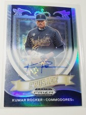 Kumar Rocker 2021 Panini Prizm Draft Picks Crusade Silver Auto #C-KR Vanderbilt