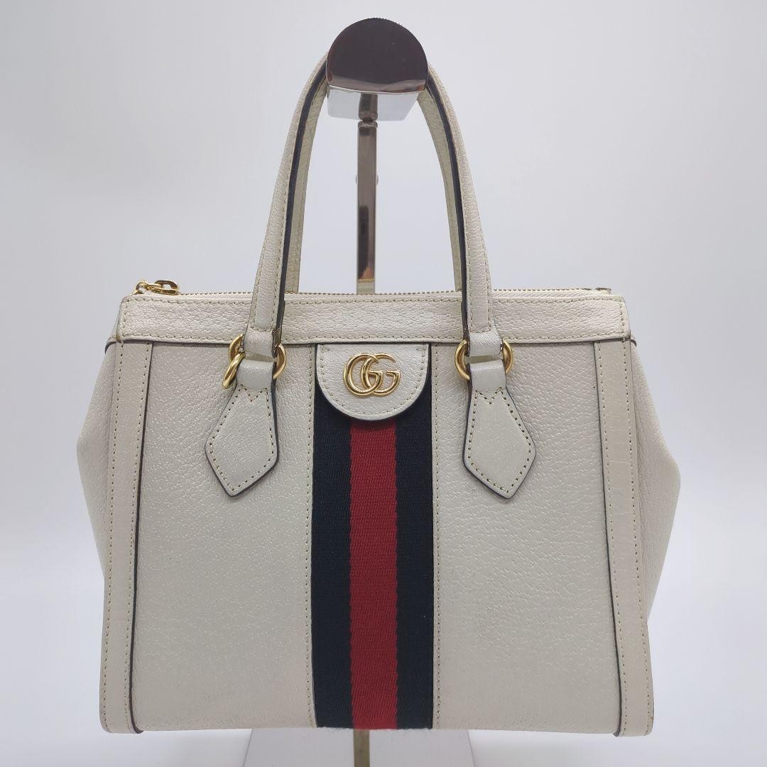 GUCCI Old Gucci Ophidia Sherry Leather Tote Bag 2Way Business Travel thumbnail 2