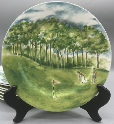 Mikasa Ultima HK116 Country Club 7.75  Salad Luncheon Plate Excellent Golf Sport