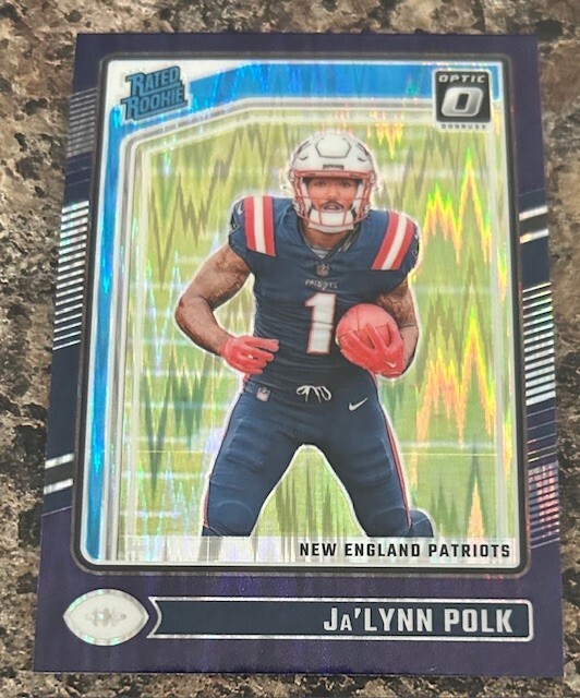 2024 Panini Donruss Optic Rated Rookie Purple Shock Ja'Lynn Polk #240 (RC)