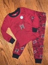 Gymboree NWT sz 3 Boys Spider Glow-in-dark Halloween Pajamas Gymmies