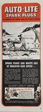 1943 Print Ad Auto-Lite Spark Plugs Hillbillies Firing Machine Gun Toledo,Ohio