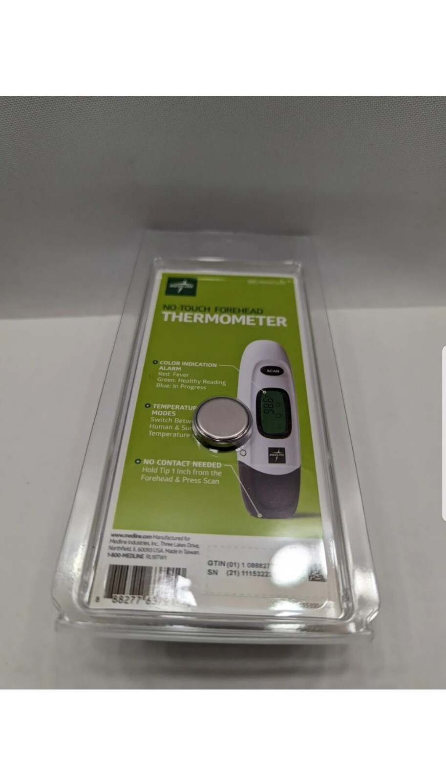 NEW Medline Medical Baby/Adult Infrared Forehead No-Touch Thermometer NEW  SEALED – ASA College: Florida