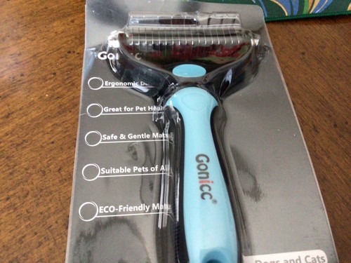 Gonicc Profi Hunde- und Katzenbürste zum Schuppen  - Bild 2 von 3