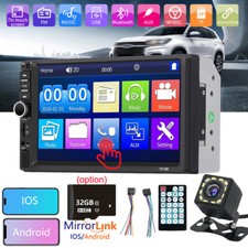 7" Double 2Din Car Stereo Radio MP5 Car Bluetooth Touch Screen For Apple/Android