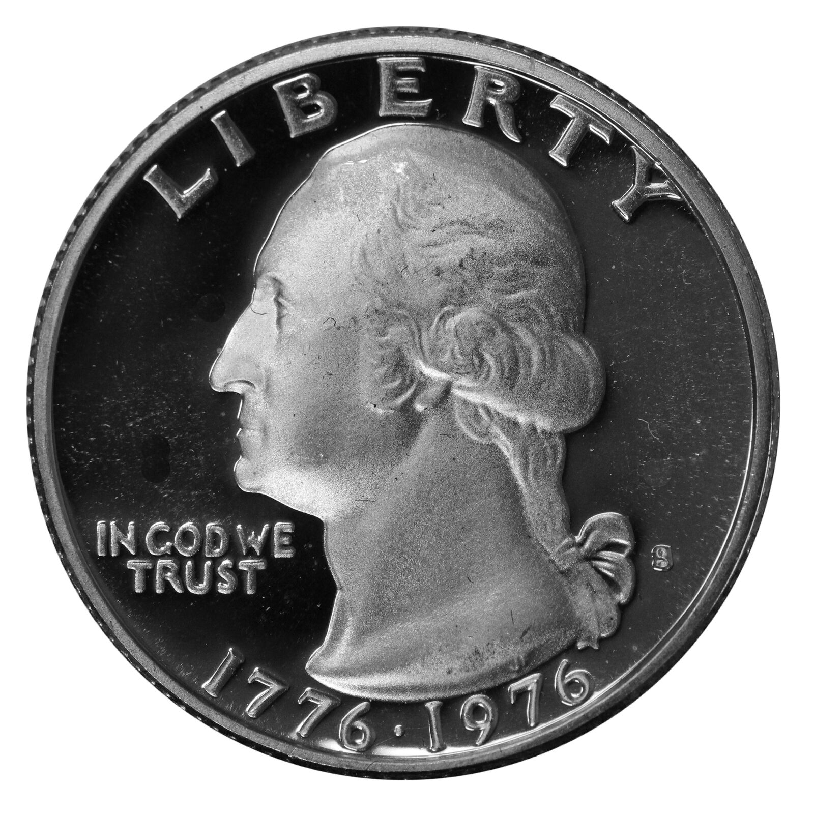 1976 S Washington Quarter 25c Gem Deep Cameo Proof CN-Clad US Coin