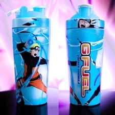 G Fuel Naruto Shippuden Rasengan Sasuke Uchiha Collector's Metal Shaker Cup ONLY