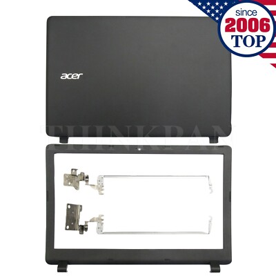 New LCD Back Cover+Bezel+Hinges For Acer Aspire ES1-523 ES1-533 ES1-572 US