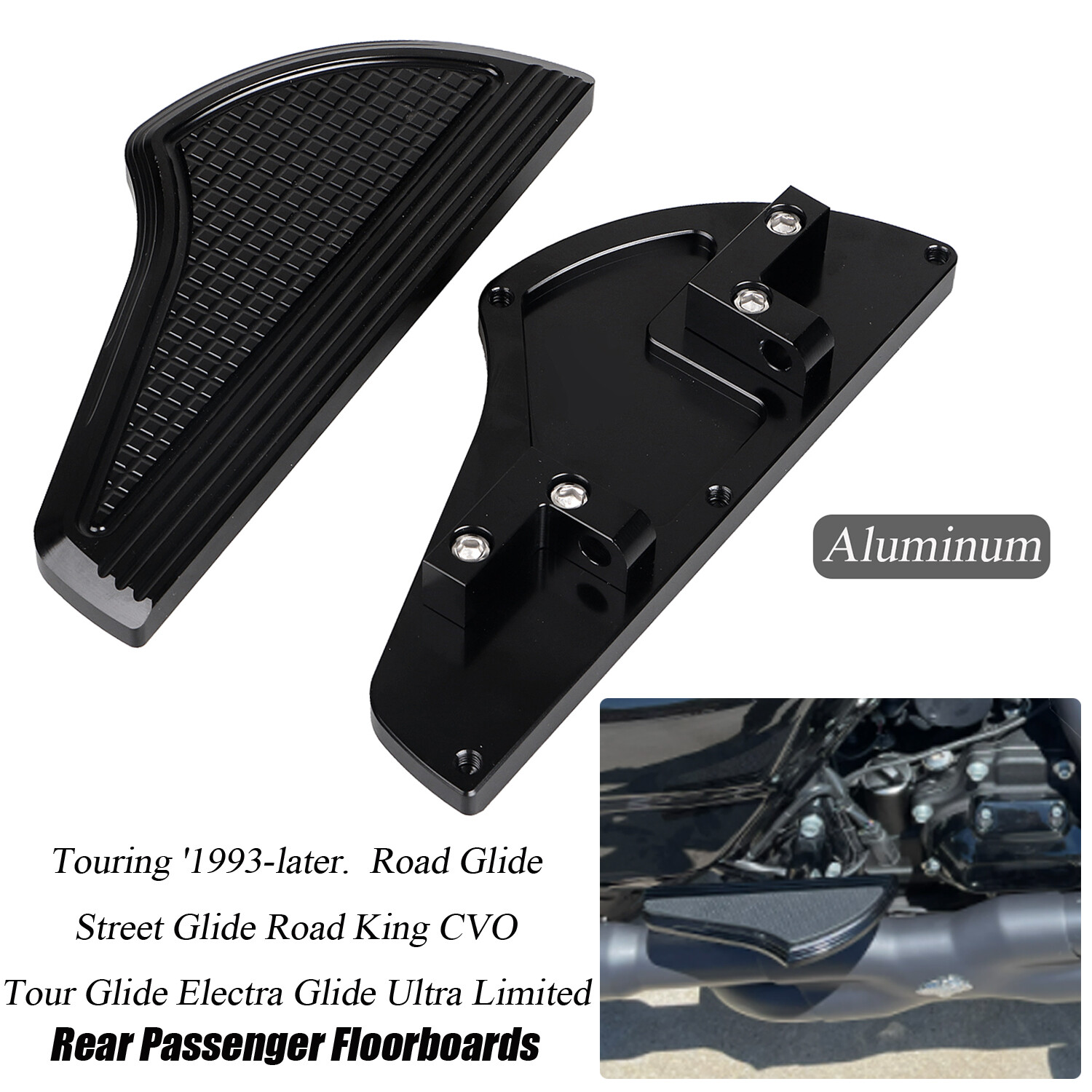 Rear Passenger Floorboards For Harley Electra Glide Ultra Classic