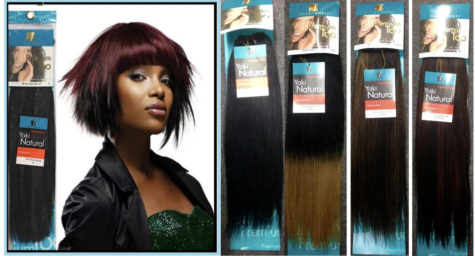 Sensationnel Premium Too Yaki Natural All length 8"-18" 100% Human Hair Weave