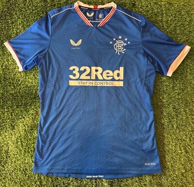 GLASGOW RANGERS 2020/21 CASTORE HOME SOCCER JERSEY MENS M