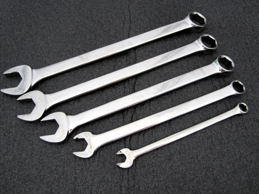 Vintage MATCO 5pc SAE 6pt Combination Wrench Set WCL Made in USA