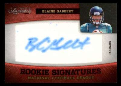 2011 Panini Timeless Treasures Blaine Gabbert Rookie Autograph Auto /165 Y9659