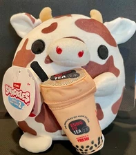 NEW with Tags ZURU Snackles Series 2 Bonnie Cow and Kung Fu Tea 8" Plush