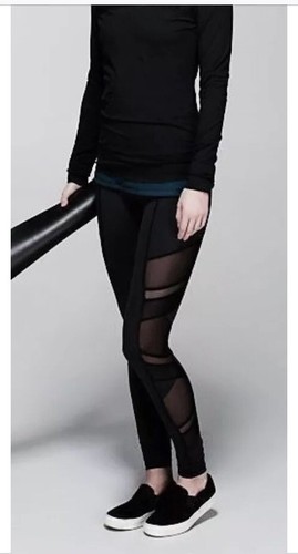 Just Breathe Black Pant Mesh Legging 