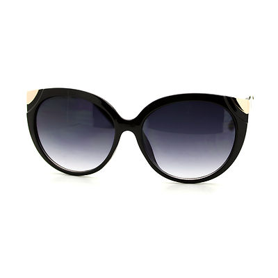 Oversized Fashion Sunglasses Womens Round Cateye Frame UV 400