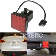 For Tesla Model Y 2"15 LED Trailer Tow Hitch Cover Light Tail Light Brake Lights