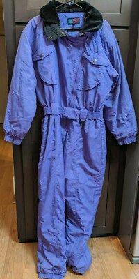 Women's Vintage SubZero Micro Lite Purple Snowsuit Ski Suit - 14