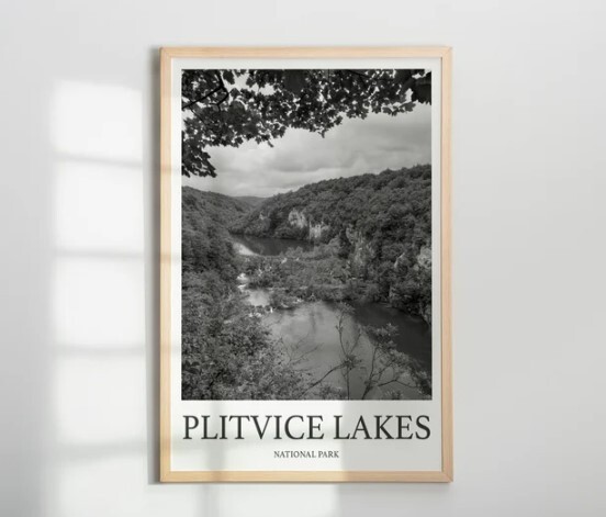 Stunning Plitvice Lakes Croatia Travel Photo Print for Wall Decor