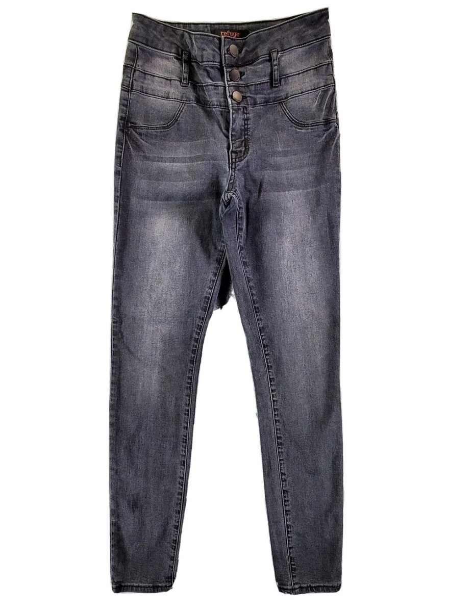 Distressed Jeans Refuge High Waisted Black Jeans Refuge Jeans