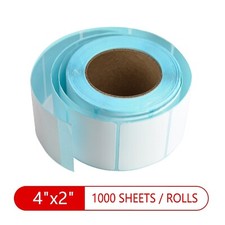 4"x2" Thermal Shipping Paper Roll of 1000 Labels Self-adhesive Mailing 4 rolls