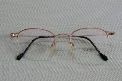Super schick ESSIX  Halber Rand Brille/Brillengestell Gold . Neu. LP 99,00 