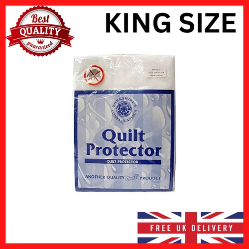 Waterproof Duvet Cover Protector Quilt Protector Hypoallergenic King
