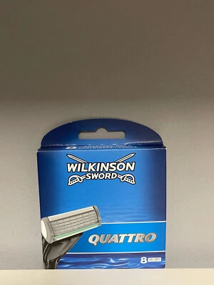 8 x Wilkinson Sword Quattro Plus Rasierklingen  in OVP Neu