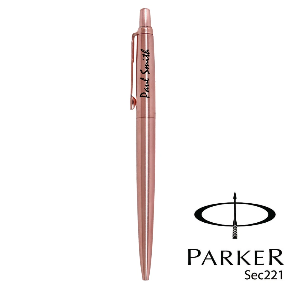PERSONALISED ENGRAVED PARKER JOTTER ROSE GOLD BALL POINT PEN - SPECIAL EDITION - Image 3 of 3