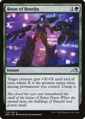 MTG Magic the Gathering Boon of Boseiju (176/606) Kamigawa Neon Dynasty LP