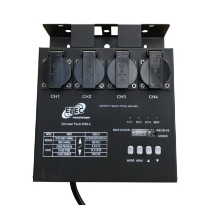 ETEC Dimmer Pack DIM-4 DMX MultiDim Schuko Event Bühne Effekt Show DJ