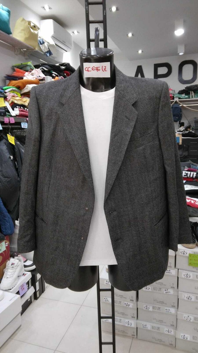 Monti Jacke Man Wolle Grau Vintage 46 GC676LZ