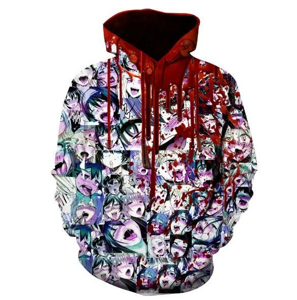 Ahegao pullover deals hoodie