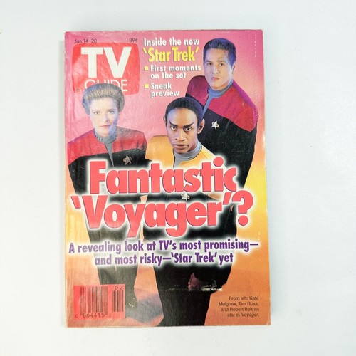 TV Guide Star Trek Fantastic Voyager, Jan 14-20 1995