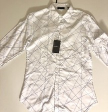 Emporio Armani Cotton White Dress Shirt Size 39 Eu Z1CF2T NWT 395
